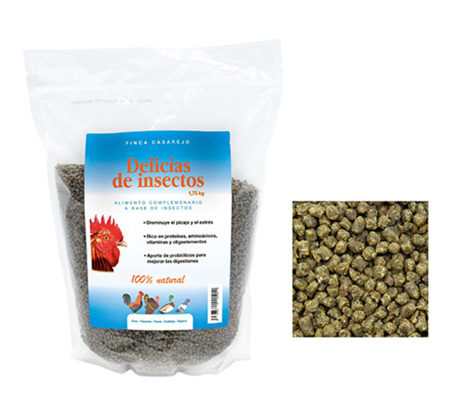Pienso A Base De Aceite De Insectos - Proteínas Naturales Para Aves De Corral - Reduce El Picaje Y El Estrés - 1,75 Kg_0