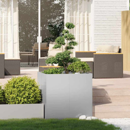 Jardinera 80x80x80 Cm De Acero Galvanizado_2