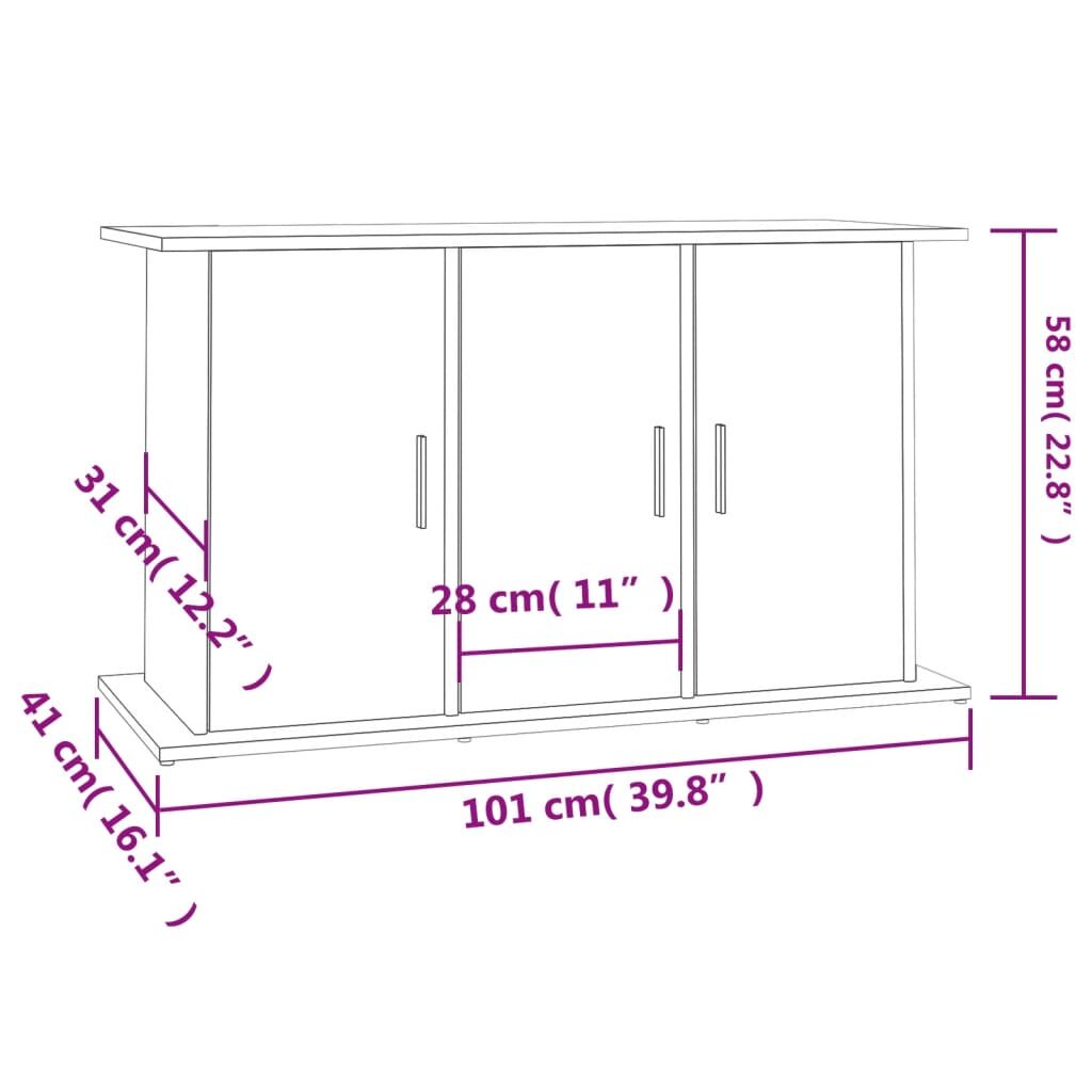 Vidaxl Soporte Para Acuario Madera De Ingeniería Negro 101x41x58 Cm_2