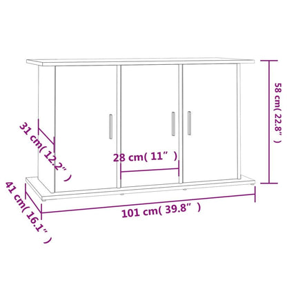 Vidaxl Soporte Para Acuario Madera De Ingeniería Negro 101x41x58 Cm_2