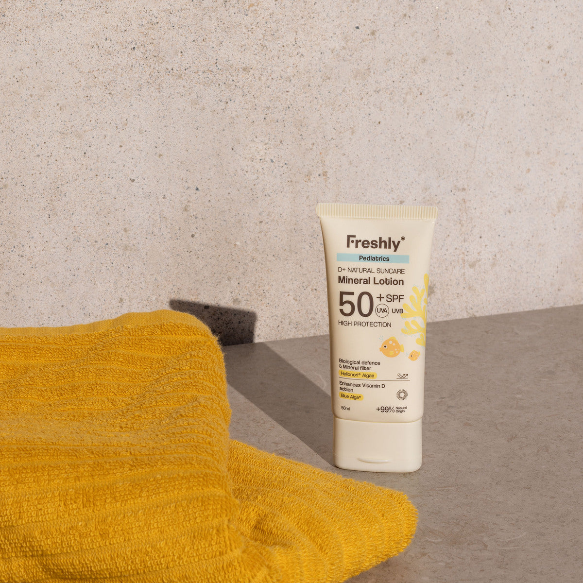 Pediatrics D+ Natural Suncare Mineral Lotion SPF50 Freshly Cosmetics 50 ml