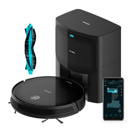 Cecotec Robot Aspirador Con Base De Autovaciado Conga 2299 Ultra Home Vital. Tecnología Giroscópica 2100 Pa App Cepillo_0
