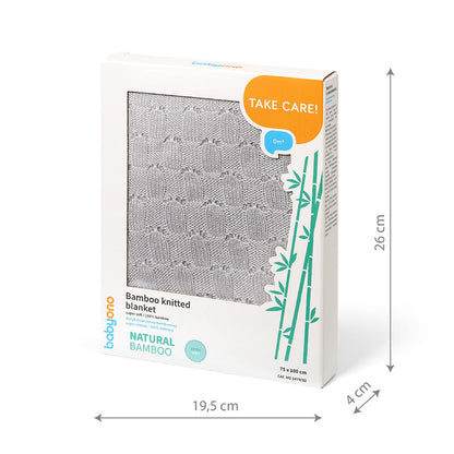Manta Natural Para Bebé 100% Bambú Gris_2