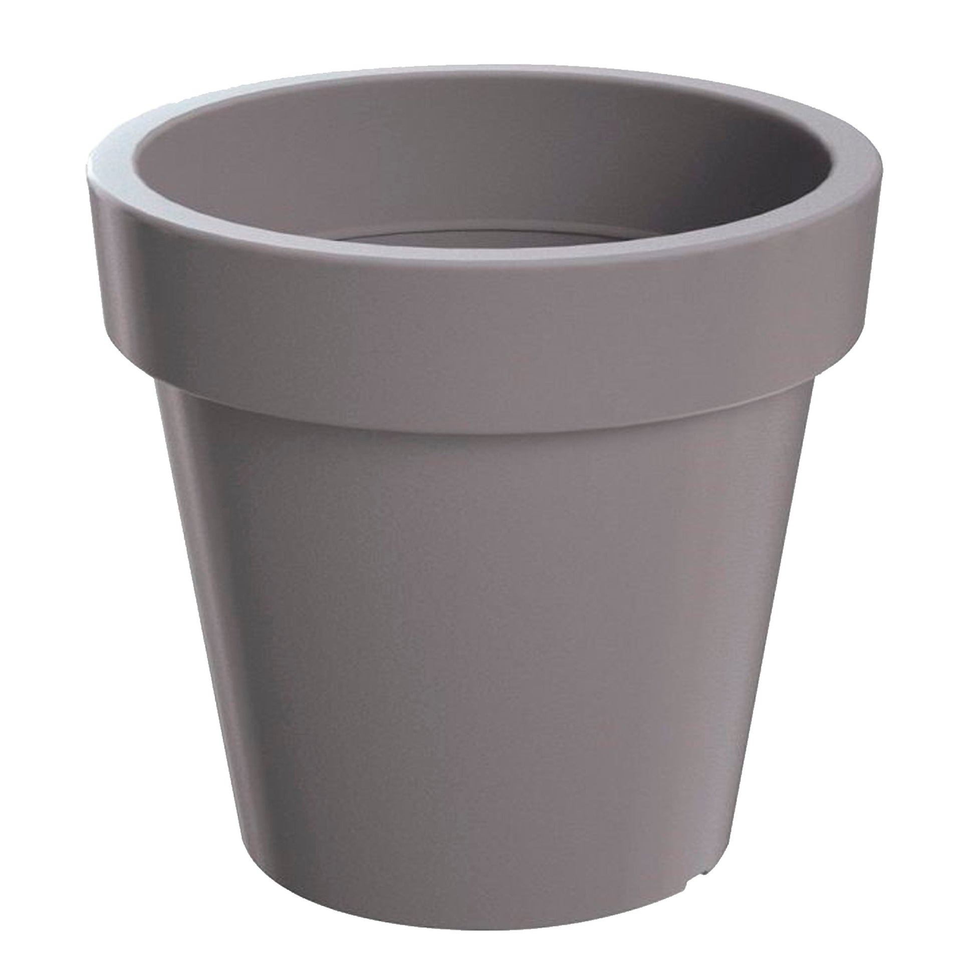 Maceta Lexo Round 212l., Dimensiones (mm) 800x800x740, Color Gris Piedra