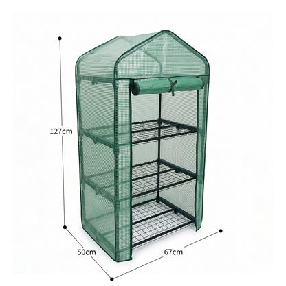 Invernadero Jardín 3 Alturas Malla Pe Ventilada Nyana Garden Acero Resistente Ideal Verano_4