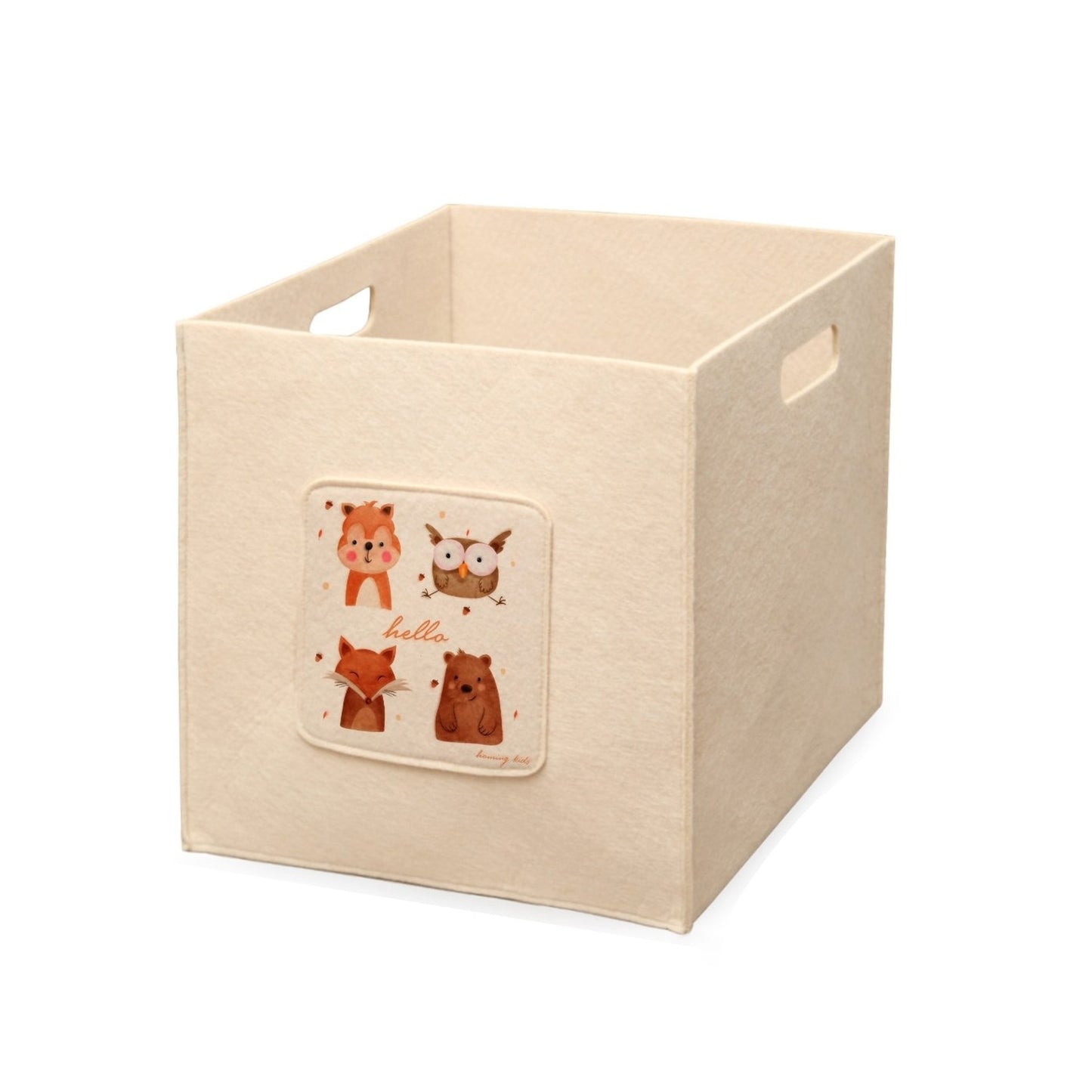Organizador Infantil Con Asas Verde Y Crema_4