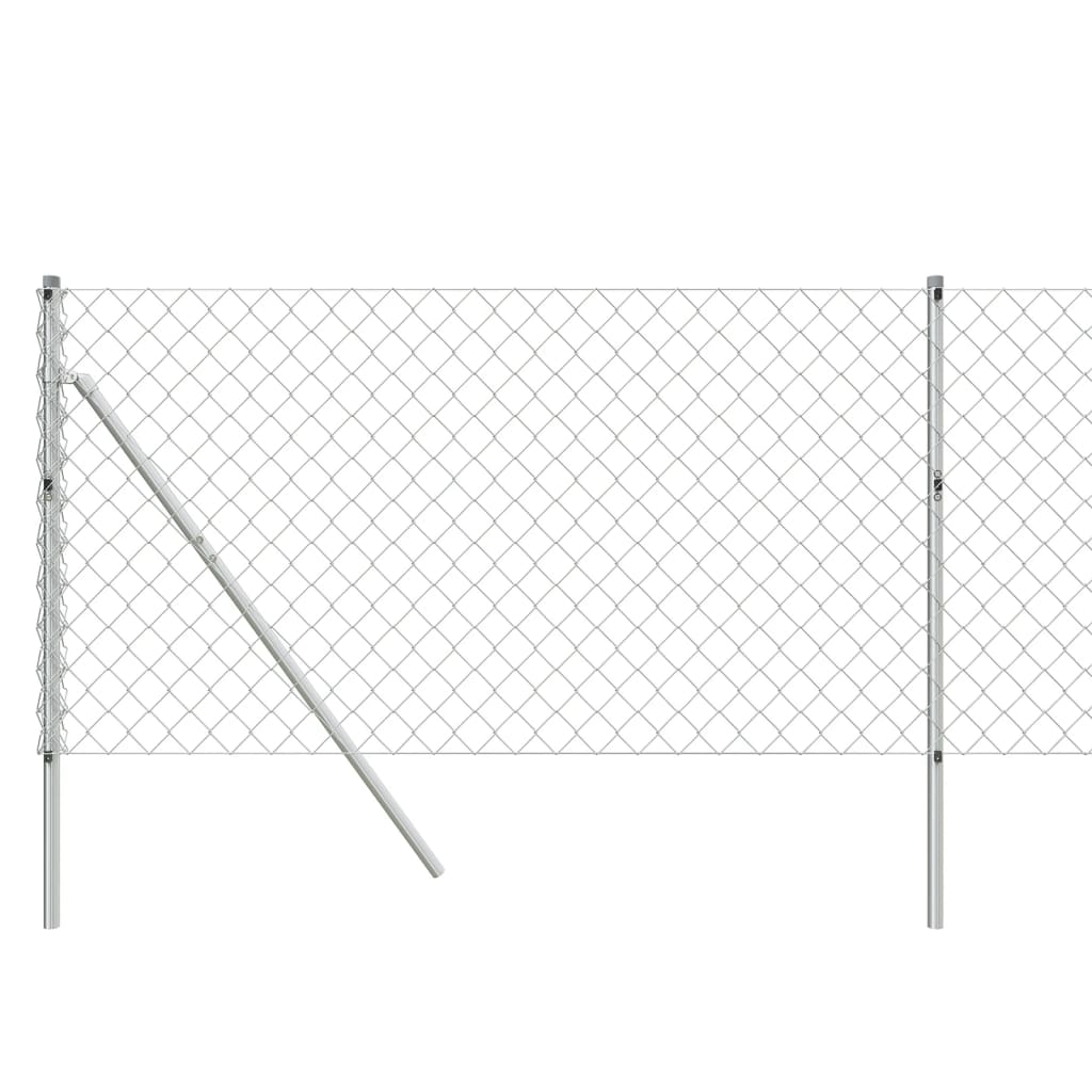 Cerca De Alambre Plateado 0,8x25 M / Vetonek_3