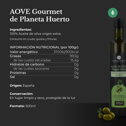 Azeite Virgem Verde Extra Colheita Precoce Planeta Huerto Não Filtrado 500 mL