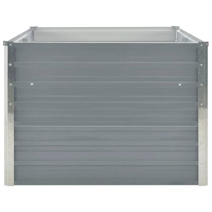 Jardinera Elevada De Acero Galvanizado Gris 160x80x45 Cm_3