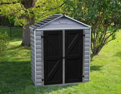 Telheiro de jardim Skylight Deco em cinzento da Palram 185x90 ​​cm