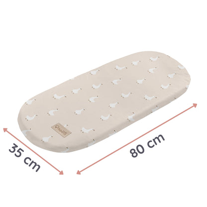 Pack 2 Bajeras Capazo Algodón Satinado Y Muselina Goose_5
