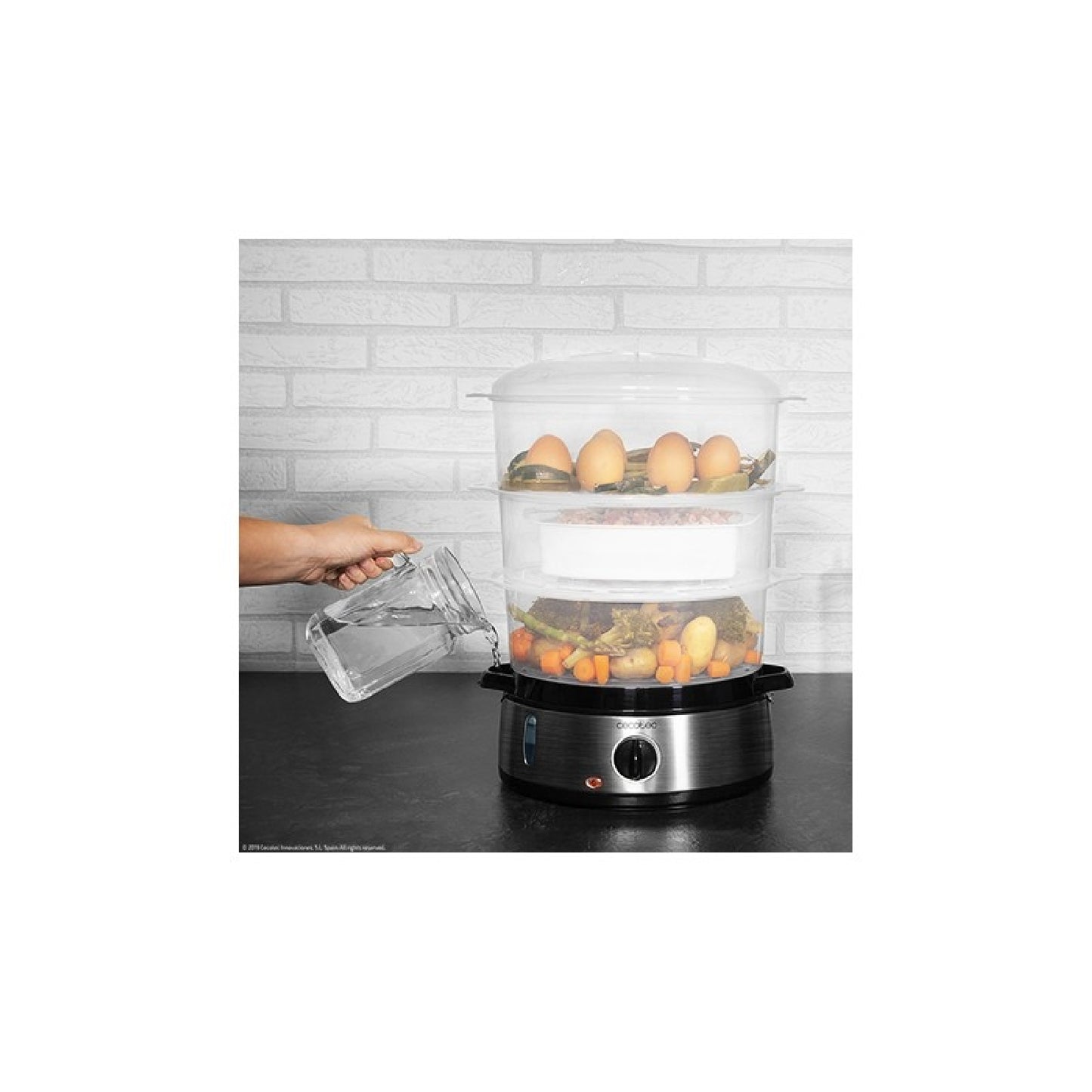 Cecotec Vaporera Vaporera Vapovita 3000 Inox_4