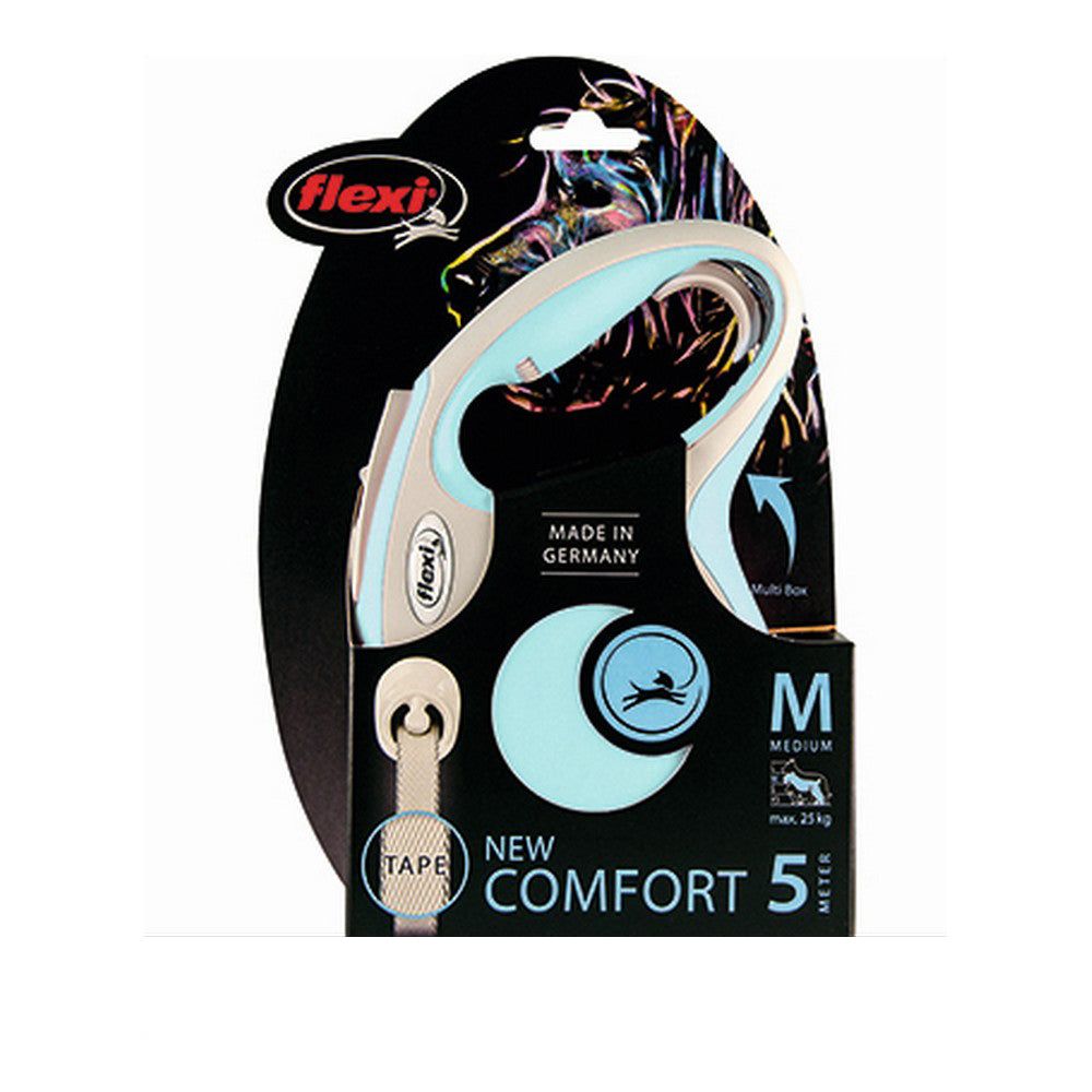 Correa Para Perros Flexi New Comfort Talla M Azul Claro (5 M)_0