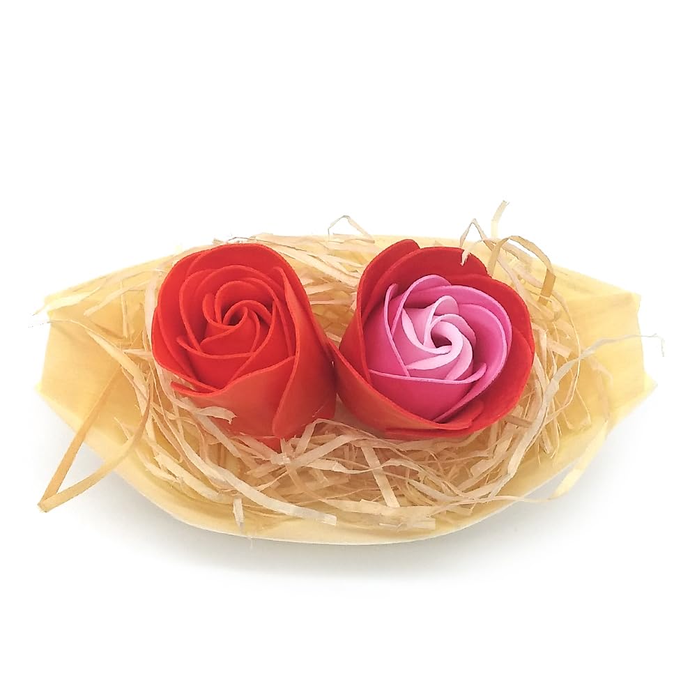 10 Barcas Con Flores Para Regalo Invitados (rojo) - Rosas De Jabón Para Baño Aromático. Detalle Original Para Eventos_2