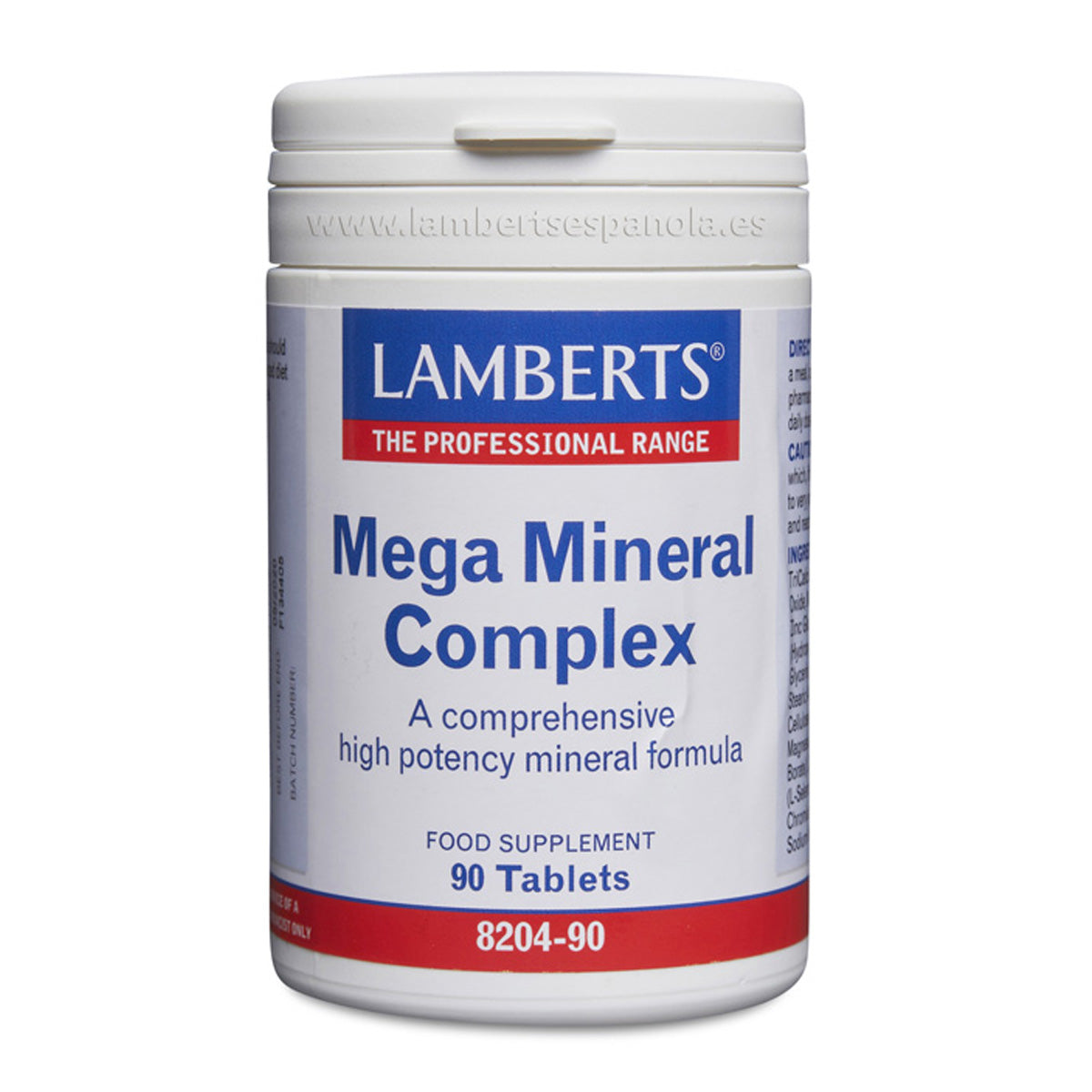 Mega Mineral Complex Aminochelate 90 Comprimidos Lamberts