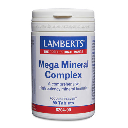 Mega Mineral Complex Aminochelate 90 Comprimidos Lamberts