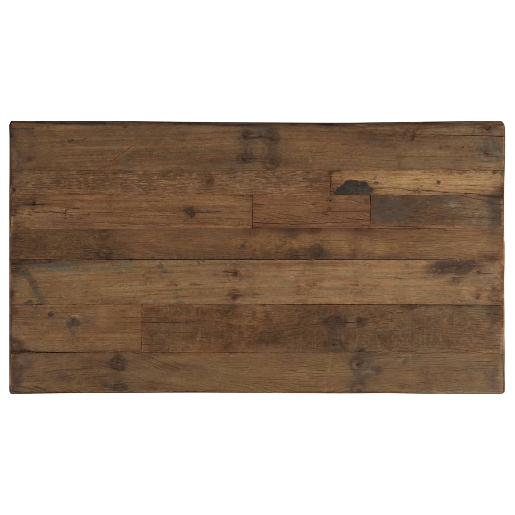 Mesa De Centro De Opio Madera Reciclada Y Acero 110x60x35 Cm_1
