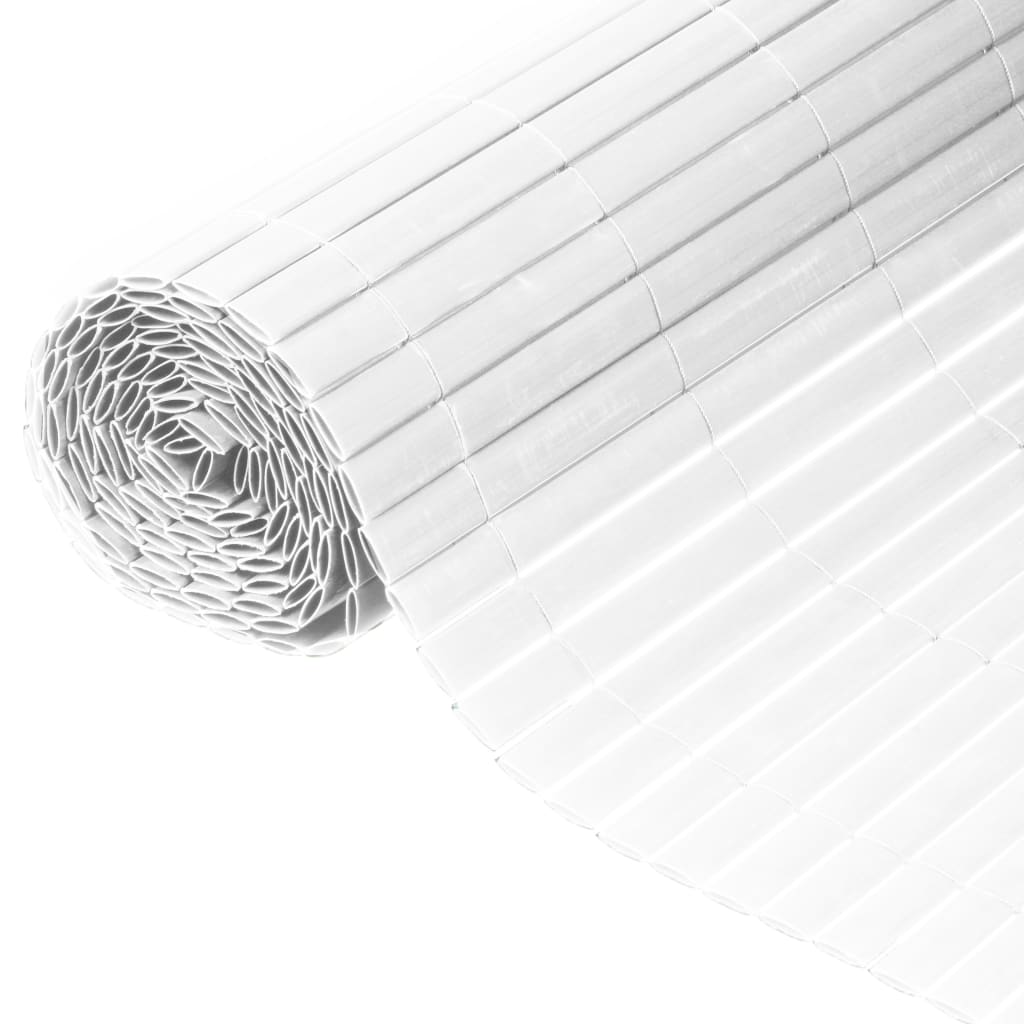 Nature Valla Cañizo De Ocultación Jardín Doble Cara Pvc Blanco 1,5x3 M / Vetonek_1