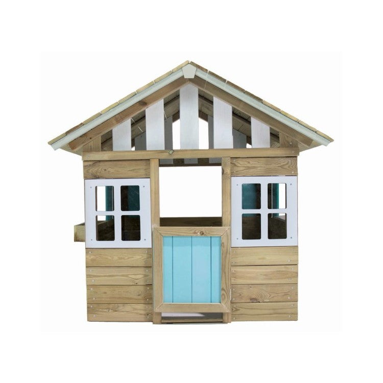 Casita De Madera Masgames Lollipop Azul Sin Suelo De Madera._2