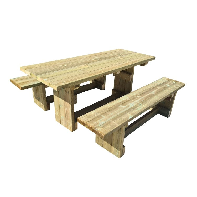 Mesa De Picnic Masgames Calella Con Bancos Independientes._0