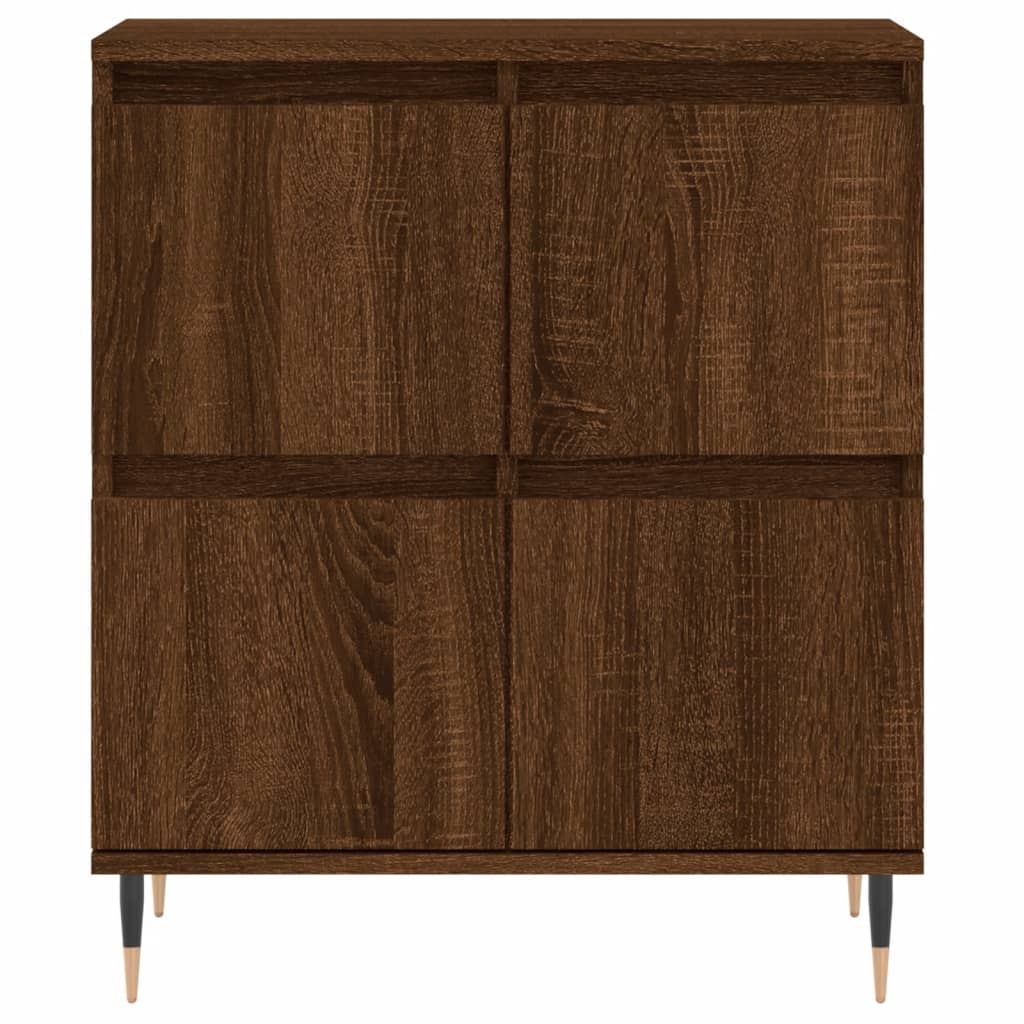 Aparador Madera Contrachapada Marrón Roble 60x35x70 Cm / Vetonek_5