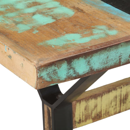Mesa De Comedor De Madera Maciza Reciclada 160x80x76 Cm_3