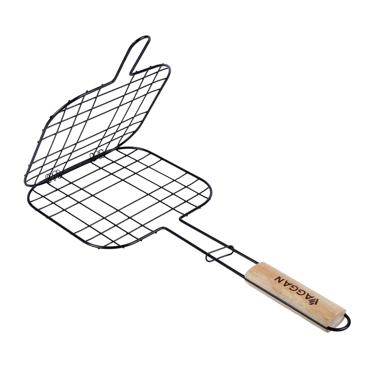 Well Home - Parrilla Grill Mango Madera Y Antiadherente 21x21cm_0