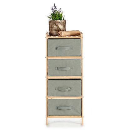 Mueble Ancho 4 Cajones Gris Oscuro - Colección Kipit_2