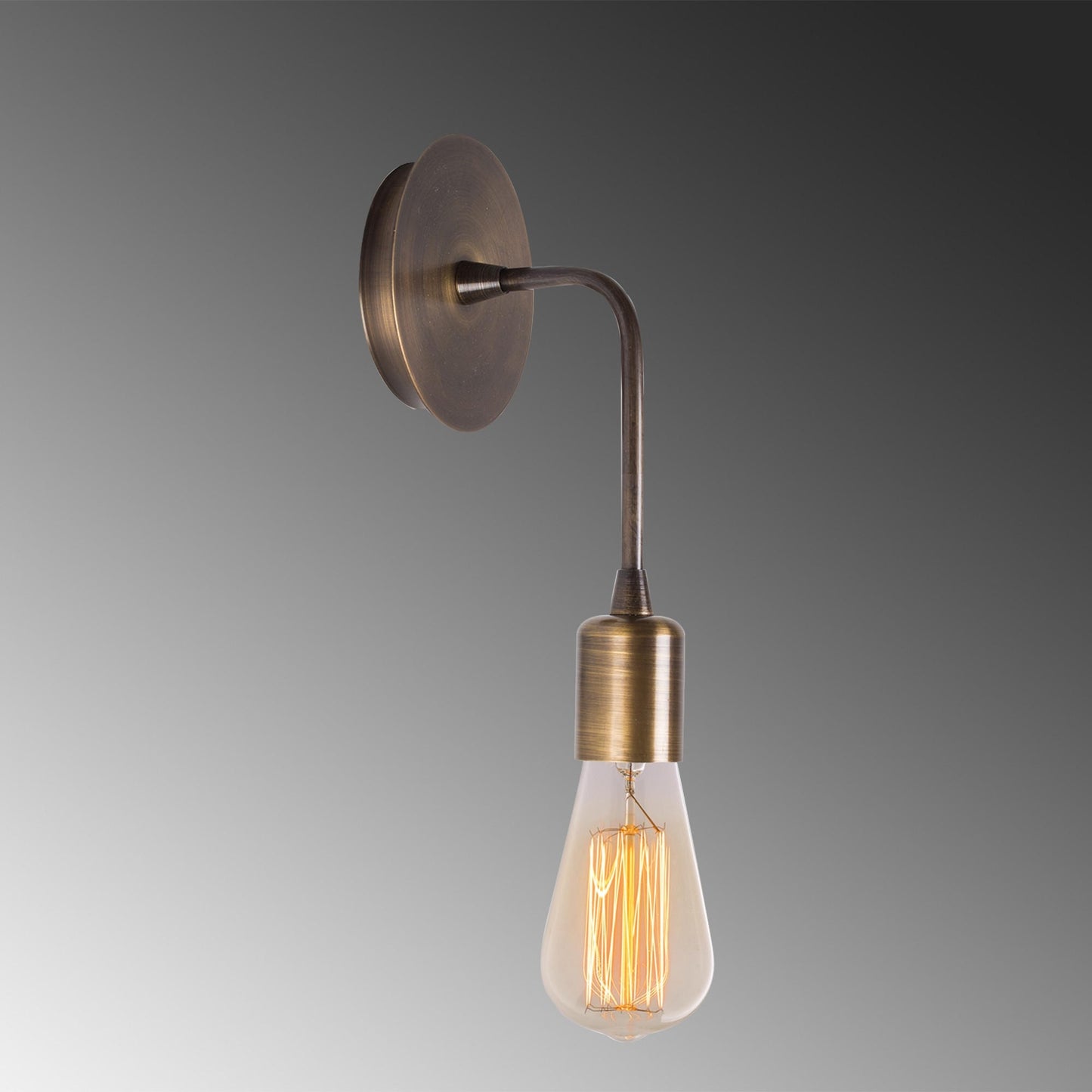 Aplique De Pared Colgante, Metal , Vintage, 6x12x27, Casquillo E 27 Max 40 W_3