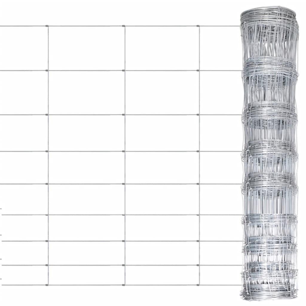 Valla De Jardín De Acero Galvanizado Plateado 50x1,2 M / Vetonek_2