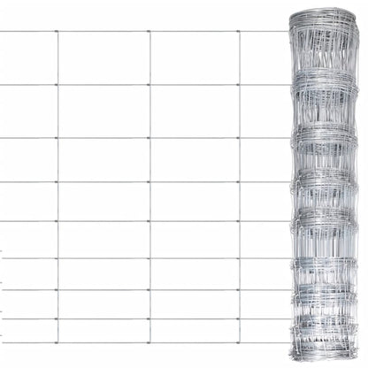 Valla De Jardín De Acero Galvanizado Plateado 50x1,2 M / Vetonek_2