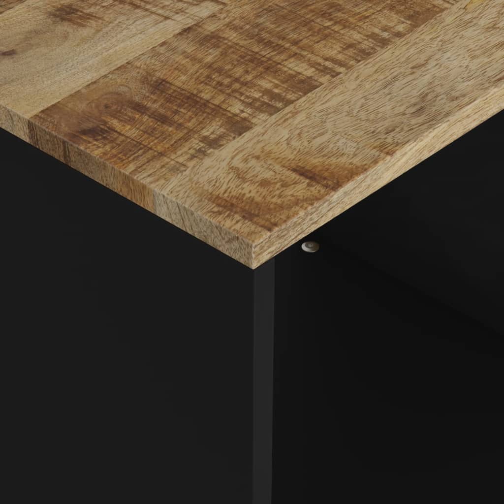 Mesa De Centro Madera Maciza Mango Y Contrachapada 40x31x46 Cm_4