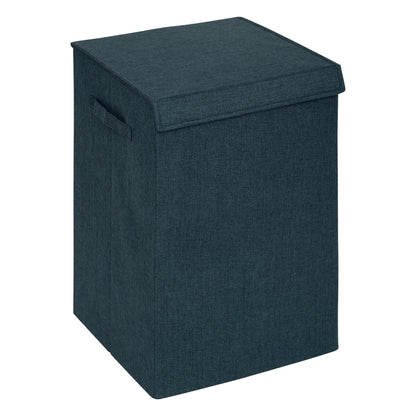 Cesta De Ropa Colors 74l Mdf Y Poliéster Azul Petróleo_0