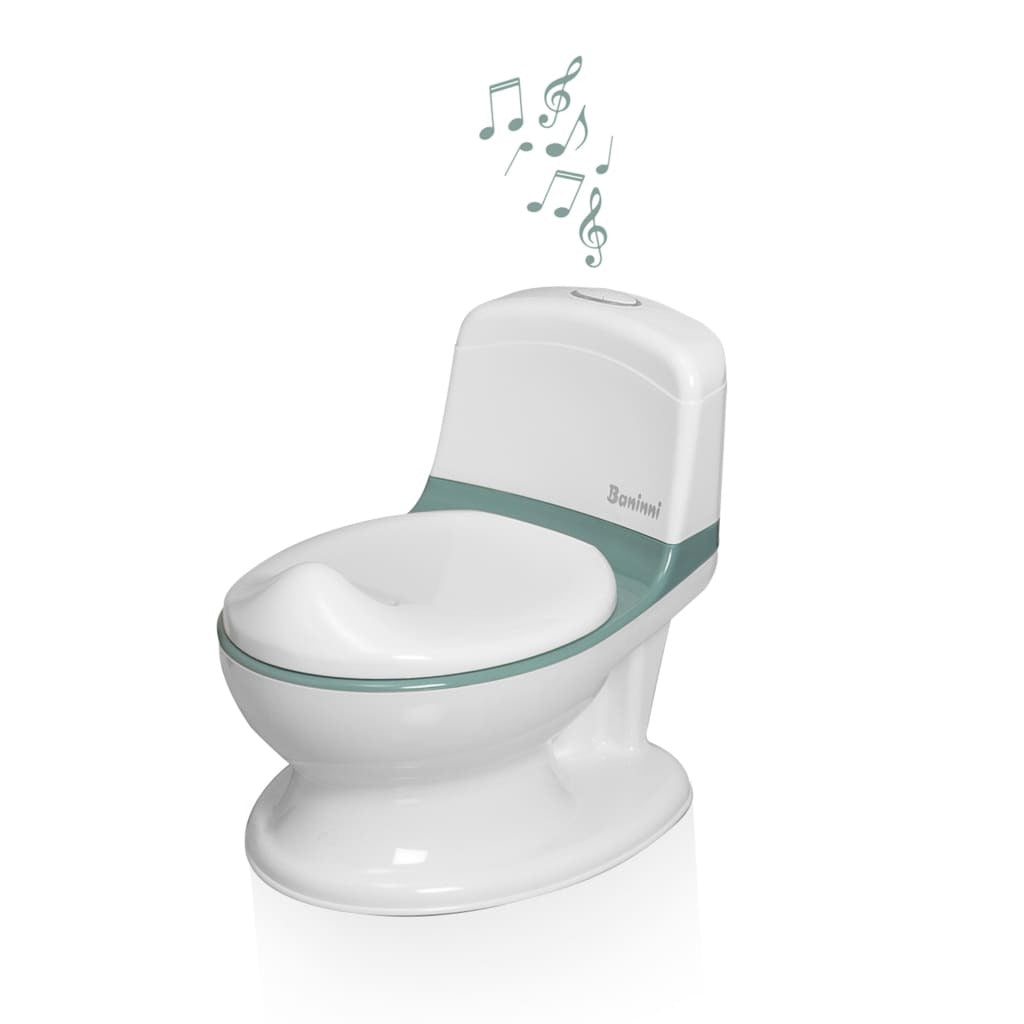 Baninni Orinal De Aprendizaje Con Sonido Pippe Verde Y Blanco_1
