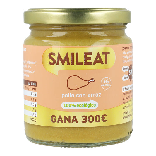 Smileat Frango Biológico Dourado com Arroz +6 Meses, 230g
