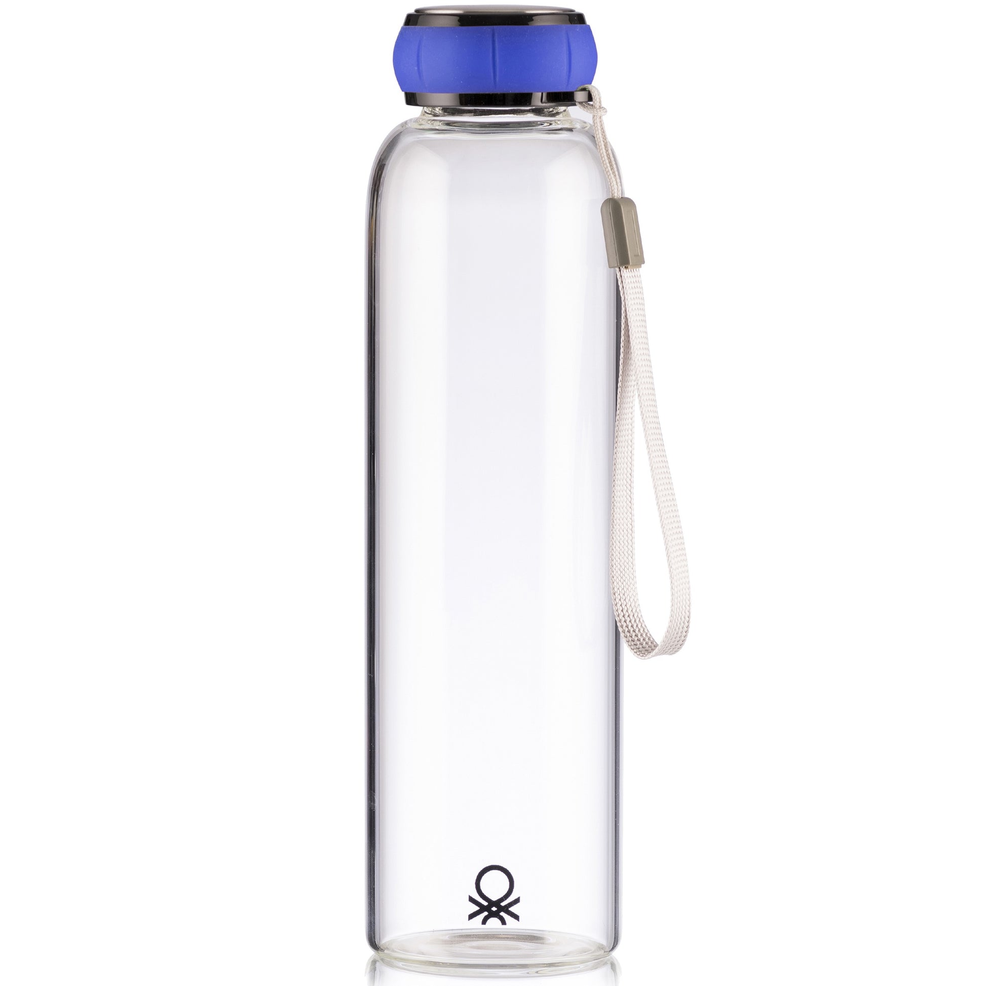 Botella Agua 550ml Borosilicato Azul Casa Benetton_0
