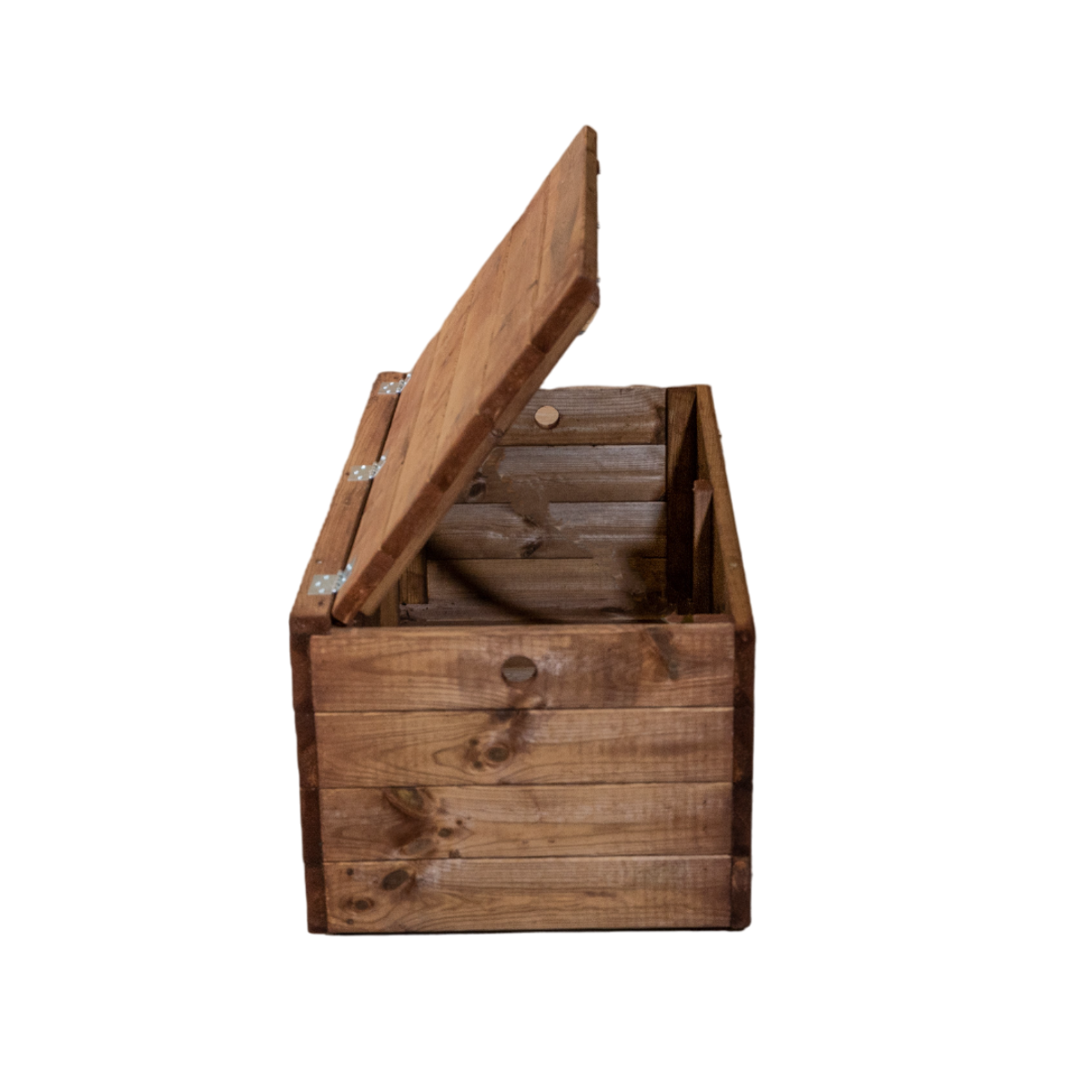 Baúl De Madera Sirana Tratada Marrón Vidahuerto 60x30x30 Cm._2