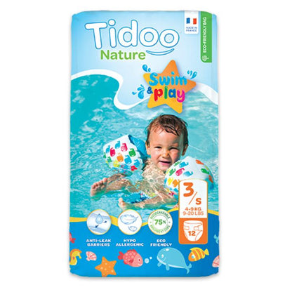 Fraldas de natação Swimmers T3 (4-9kg) Tidoo 12 unidades