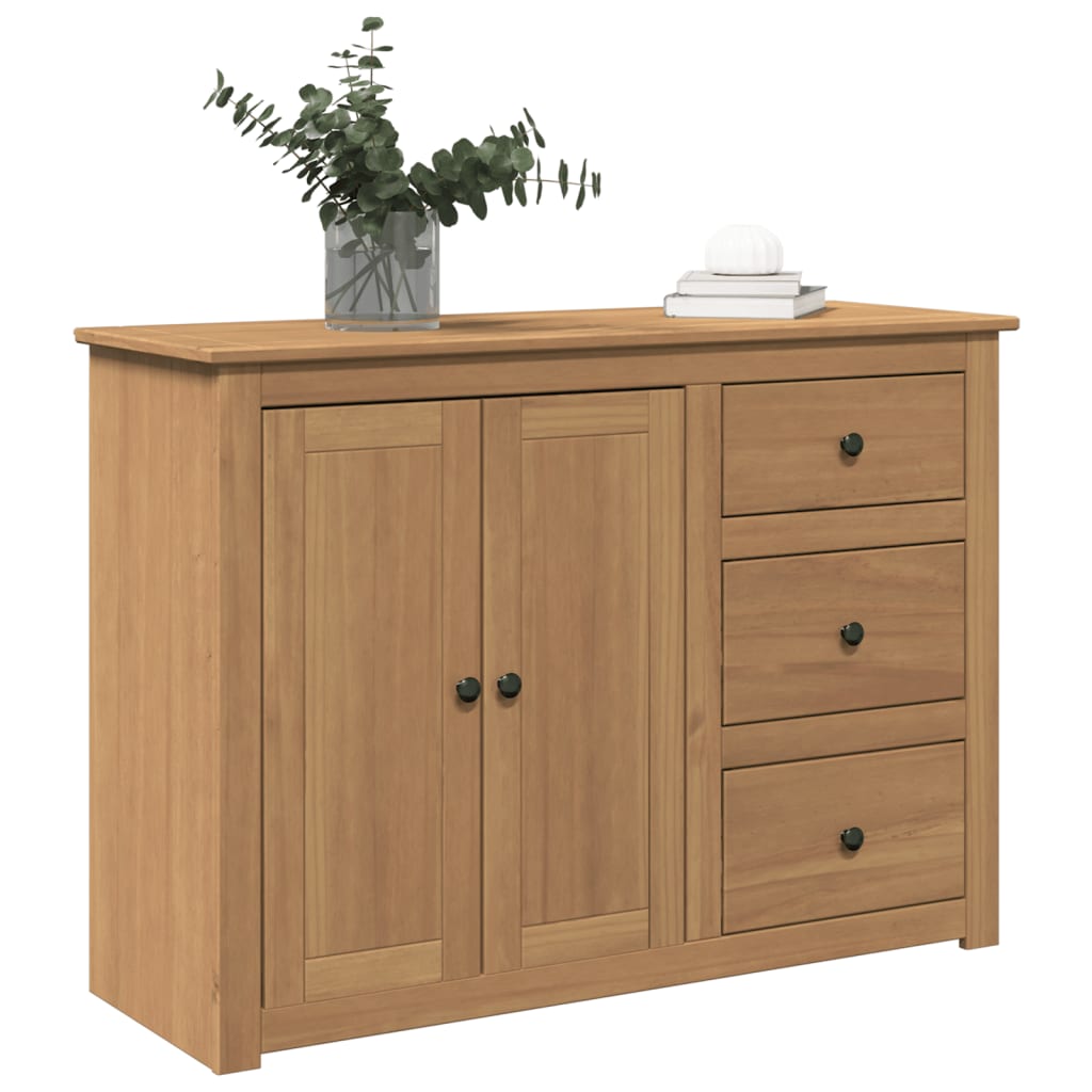 Aparador Con Cajones Panama Madera Maciza Pino 112x40x80 Cm / Vetonek_4