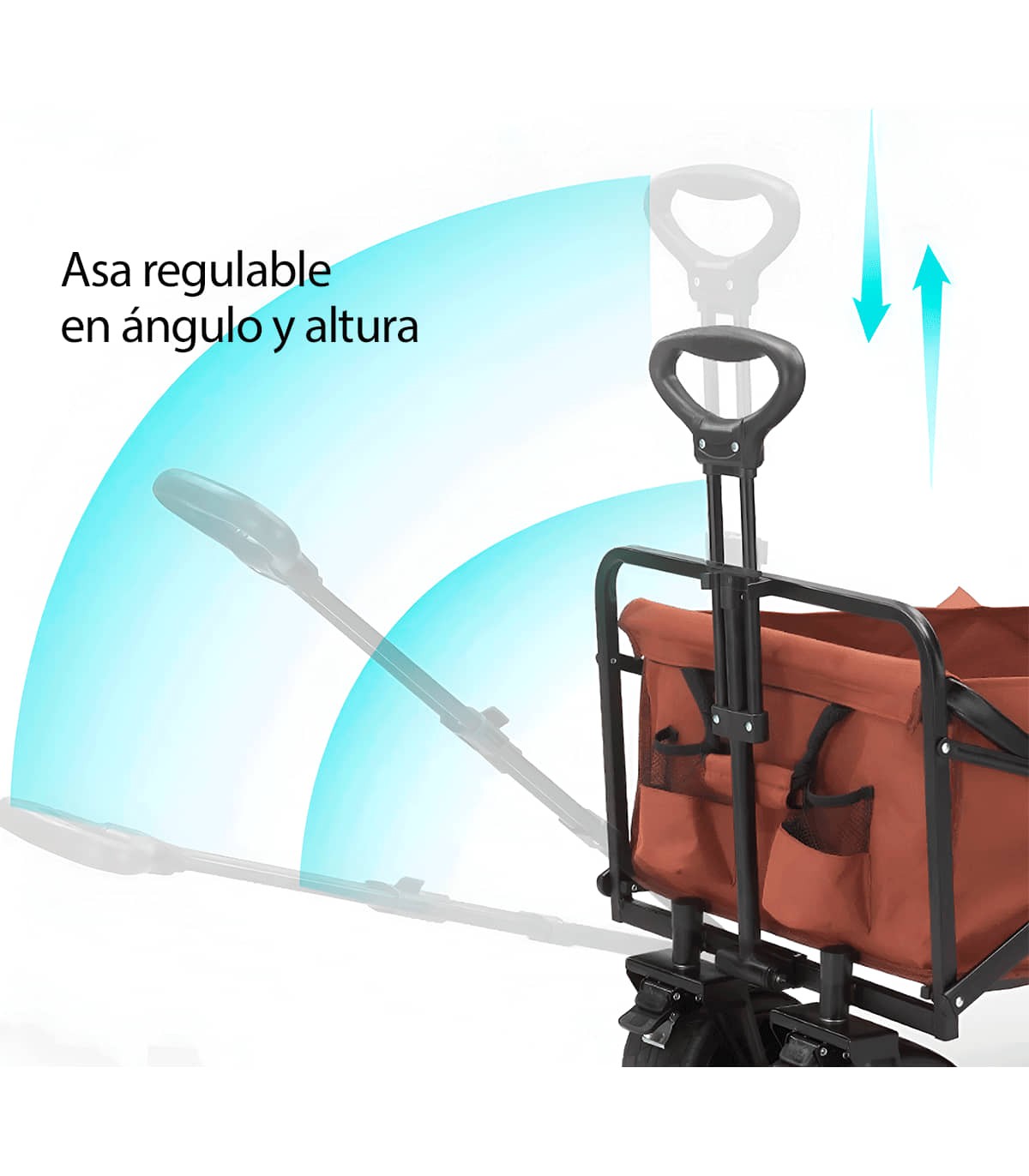 Carro Plegable Playa Y Camping (4 Ruedas - 120 Kg)_4