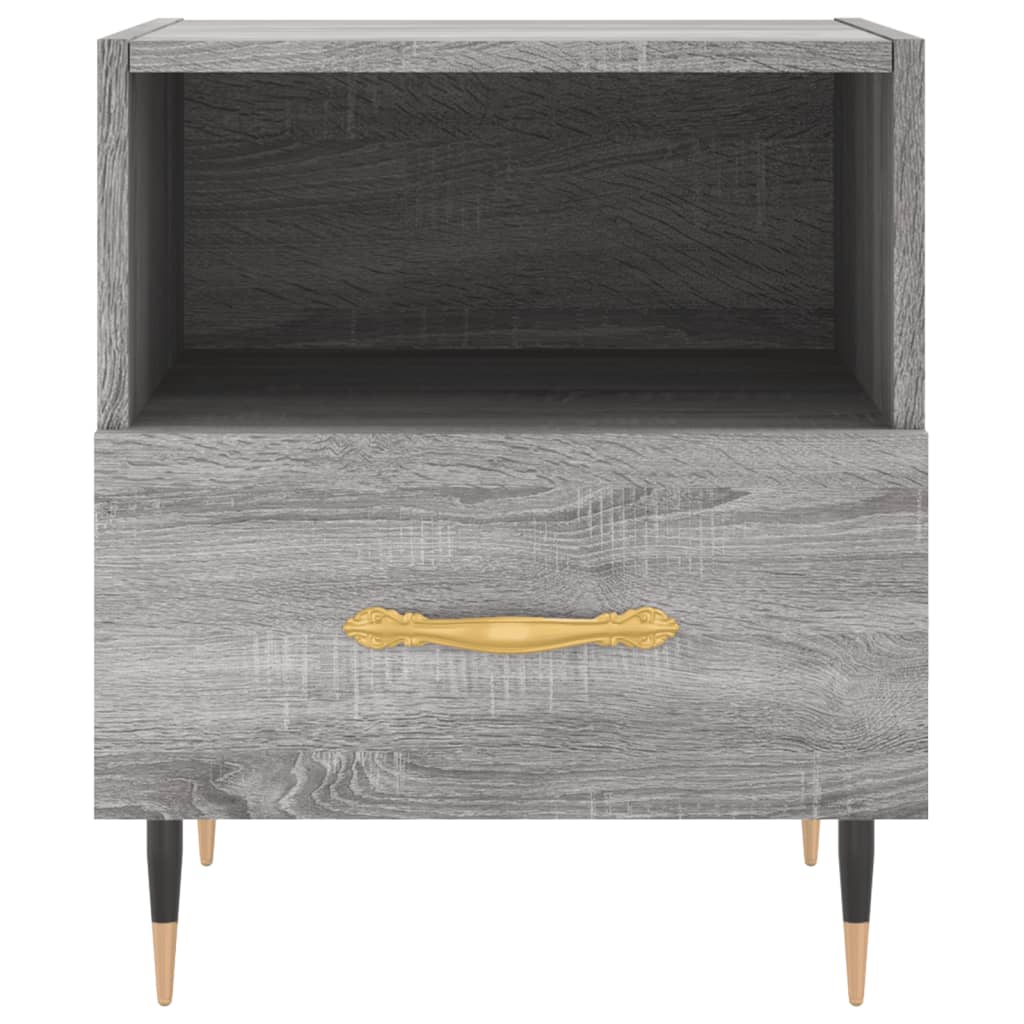 Mesitas Noche 2 Uds Madera Ingeniería Gris Sonoma 40x35x47,5 Cm_4