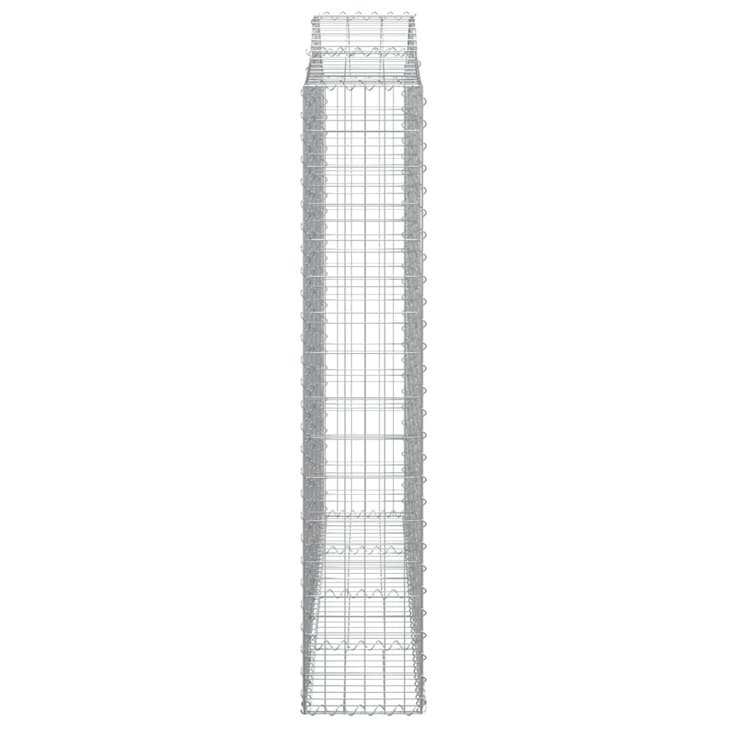 Cestas Gaviones 2 Uds Forma De Arco Hierro 200x30x160/180 Cm_4