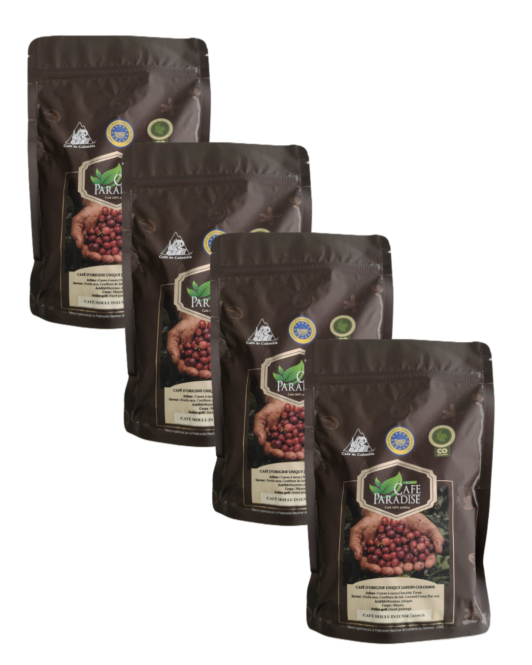 Pack Súper Ahorro – Molido 1kg – Café Especial Colombia -origen Único -  100% Arábica 1kg (4x250g)_0