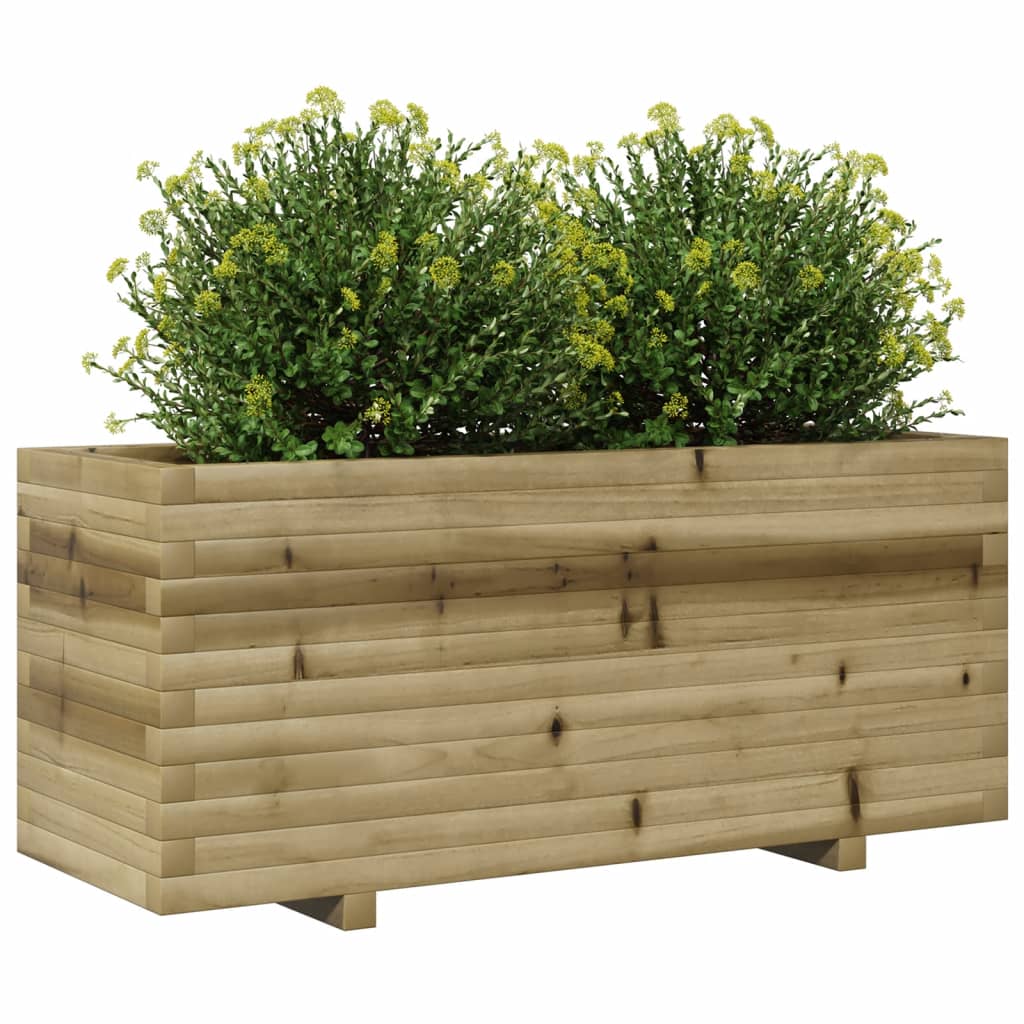 Jardinera Madera De Pino Impregnada 110x40x49,5 Cm_3