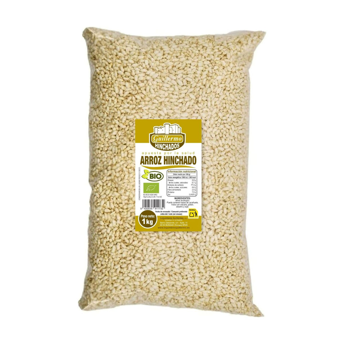 Arroz Inflado Bio - 1 Kg, Bolsa_0