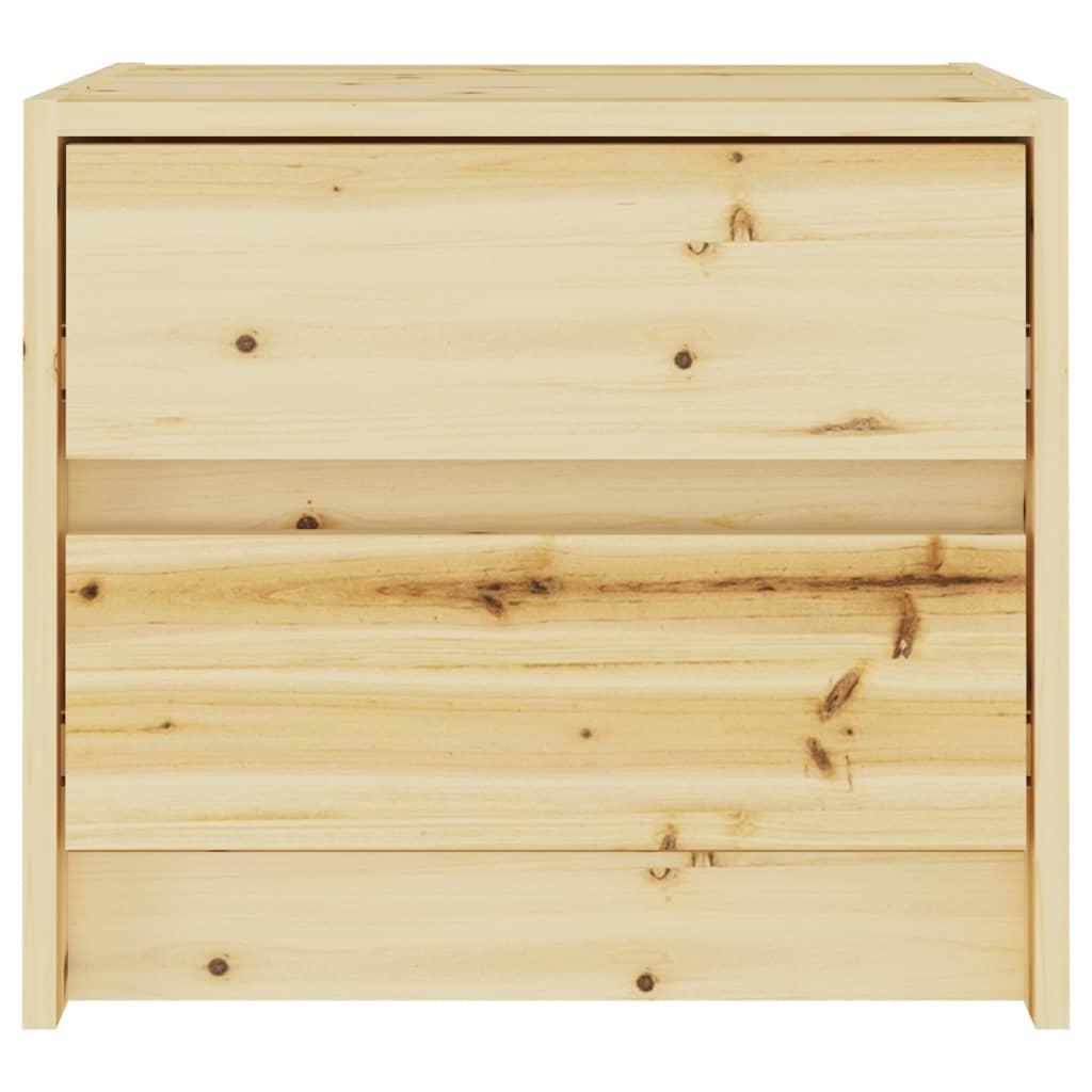 Mesitas De Noche 2 Uds Madera Maciza De Abeto 40x30,5x35,5 Cm_3