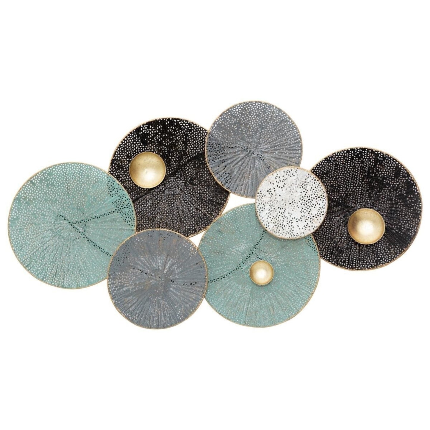 Decoración De Pared Nenúfar  Metal