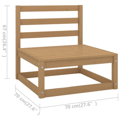Vidaxl Muebles De Jardín 13 Piezas Con Cojines Madera De Pino Maciza_2