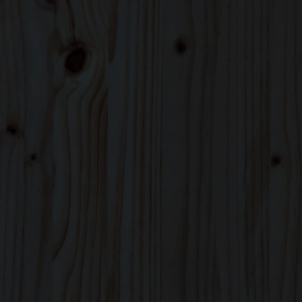 Aparador Alto De Madera Maciza De Pino Negro 37x34x110 Cm / Vetonek_3