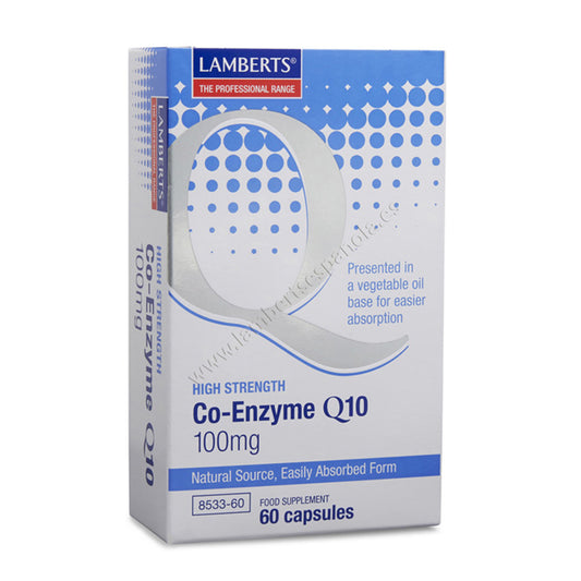 Coenzima Q10 100 mg Lamberts, 60 cápsulas